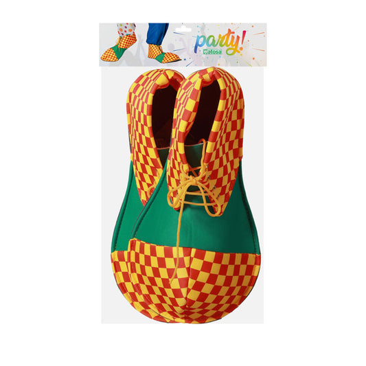 Färgglada Rutiga Clownskor