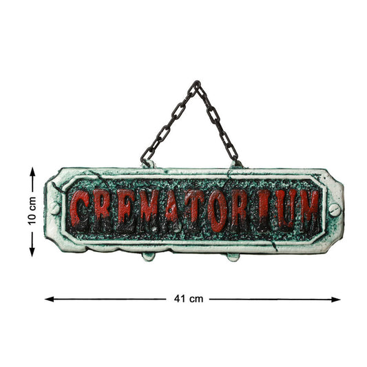 cematorium skylt med mått